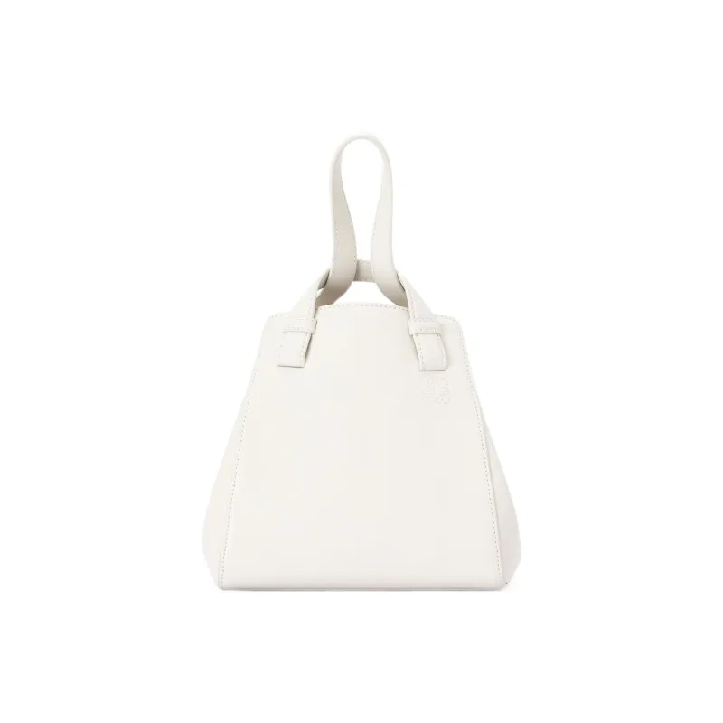LOEWE Hammock Nugget Bag In Nappa Calfskin Soft White-0