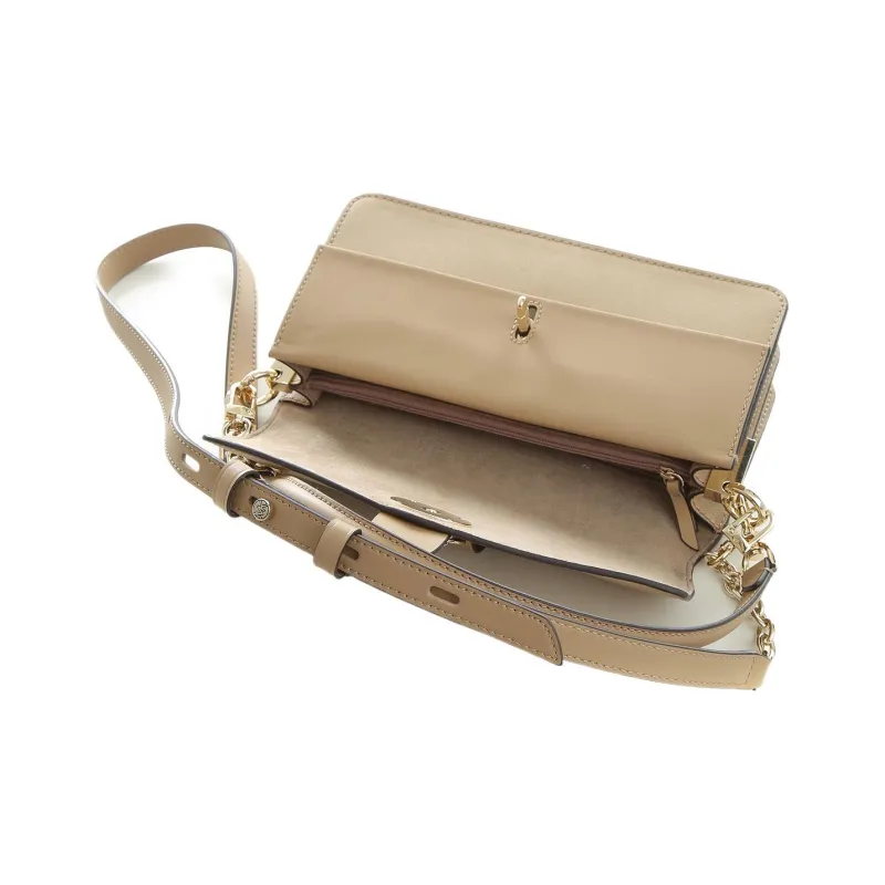 MICHAEL KORS Greenwich Leather Envelope Bag Portable Crossbody Bag Shoulder Bag Women's Camel-3