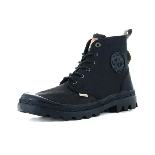 Palladium Pampa Anti-Slip Wear-Resistant Low-Top Casual Shoes Unisex Black