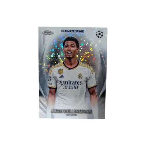 Topps Bellingham Real Madrid England Ultimate Stage Bubbles Folded Player Card Product Access Sports Cards 1 Pc