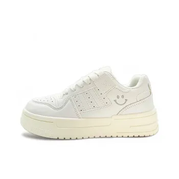 ITGI Anti-Slip Wear-Resistant Low-Top Skateboard Shoes Unisex Ecru
