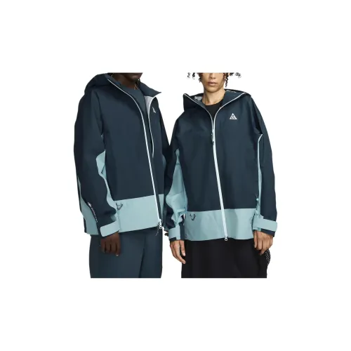 Nike ACG Jackets Unisex Marine Blue/Denim Blue Turquoise/Peak White