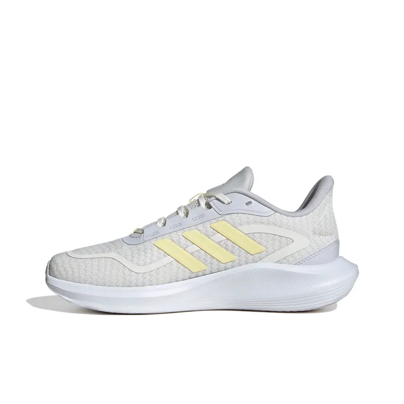 Adidas Breathable, Moisture Wicking, Lightweight Low Top Running Shoes Women's White Yellow-0