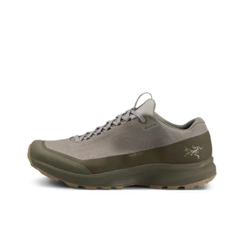 Arcteryx Aerios Anti Slip Wear Resistant Low Top Outdoor Shoes Men's Gray Green