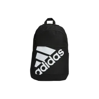 Adidas Recycled Polyester Plain Fabric Backpack Regular Unisex Black