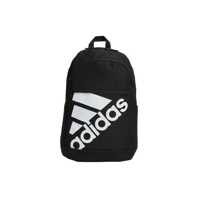 Adidas Recycled Polyester Plain Fabric Backpack Regular Unisex Black-0