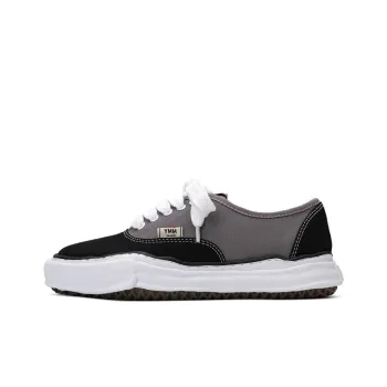 MIHARA YASUHIRO Baker Anti-Slip Wear-Resistant Low-Top Canvas Shoes Unisex Black Gray Color