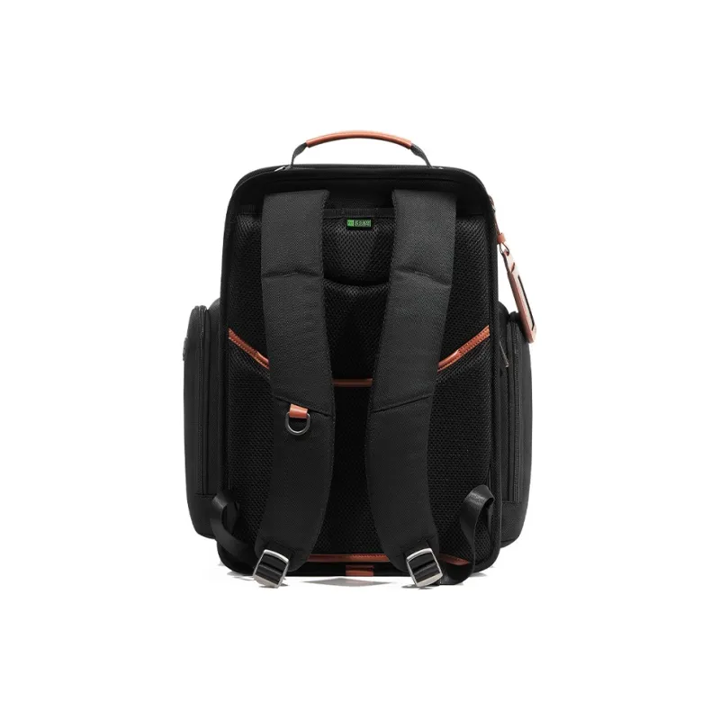 OIWAS Fabric Backpack Laptop Bag Regular Unisex Black-5