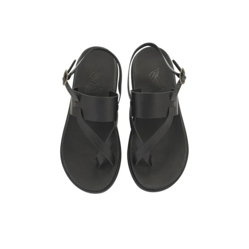 ANCIENT GREEK SANDALS Machos Stylish Sandals Men's Black-3