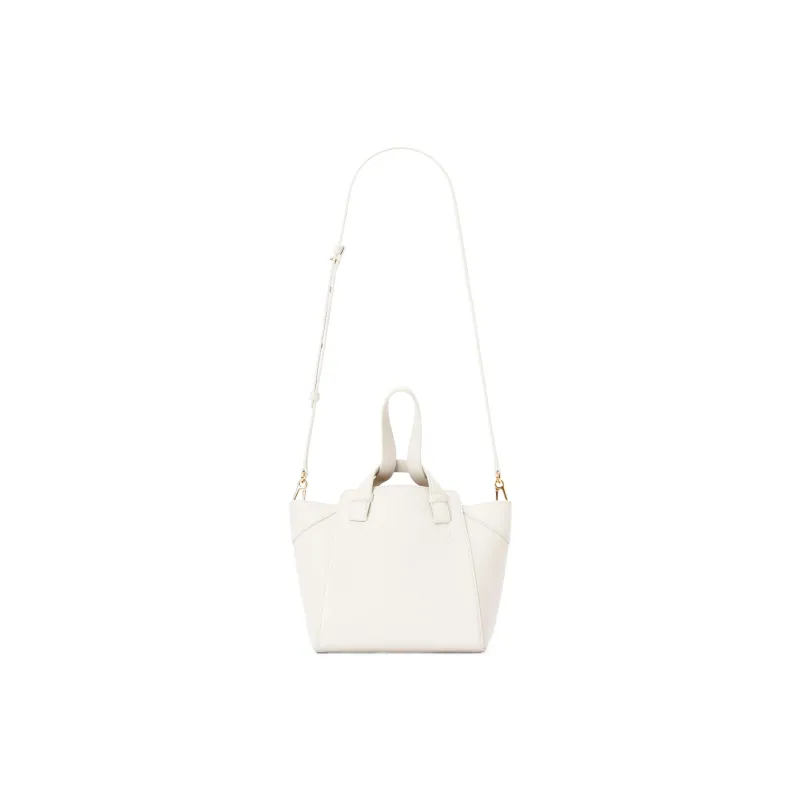 LOEWE Hammock Nugget Bag In Nappa Calfskin Soft White-4