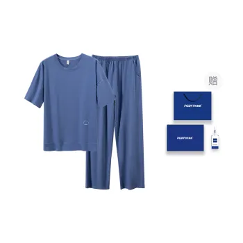 Floating Light Islands Pajama Set Men's Box Cerulean
