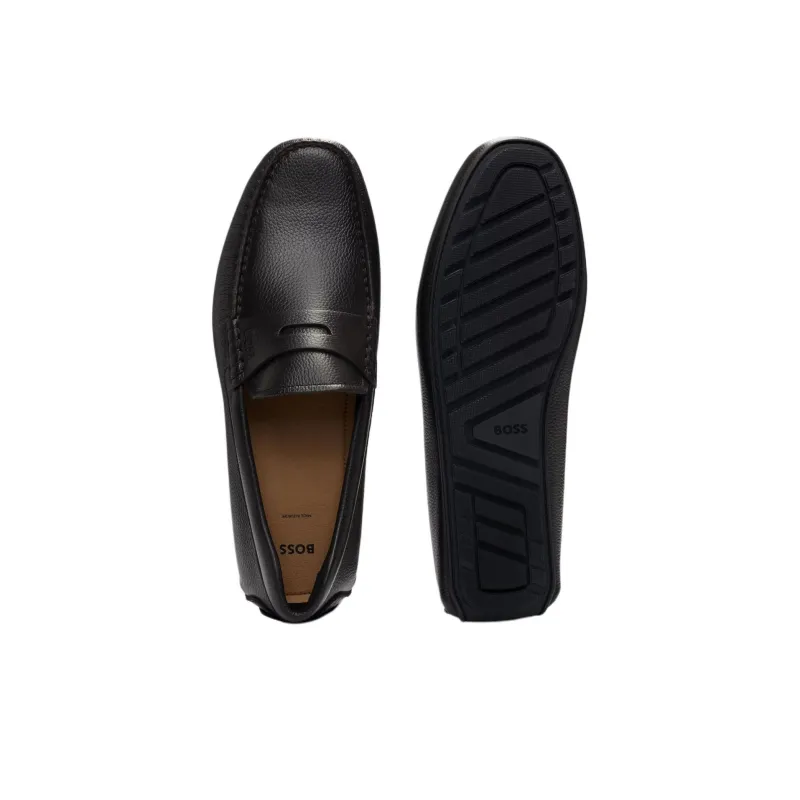 HUGO BOSS Driver Loafers Men's Dark Brown-4