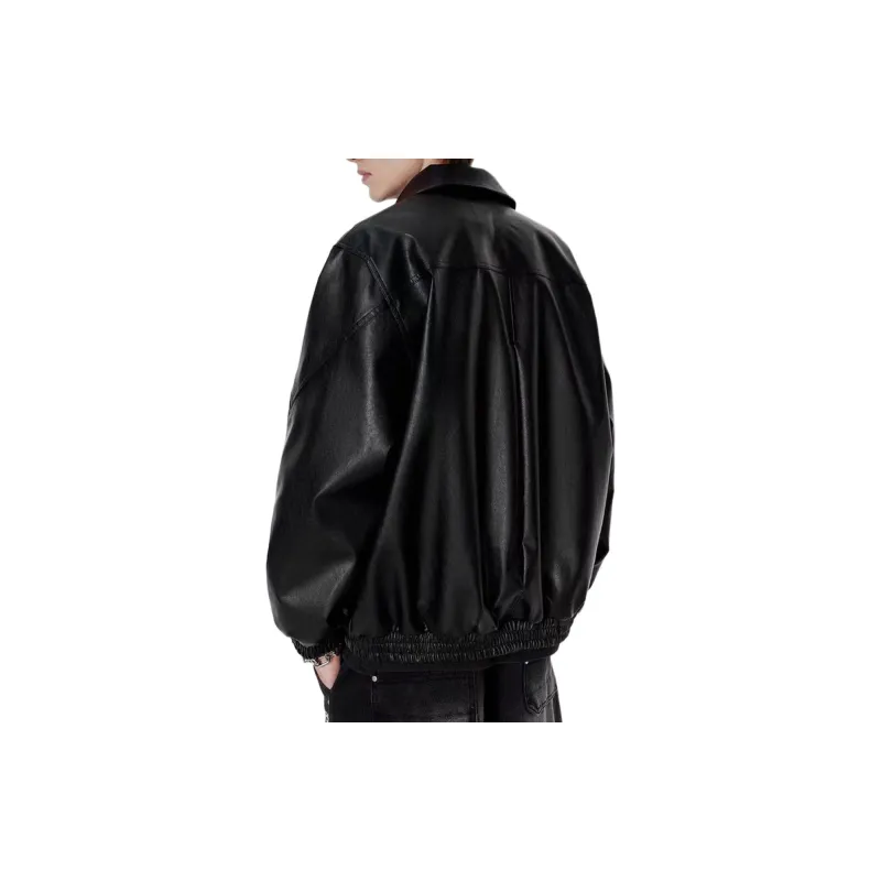 RAP PANDA Leather Jacket Unisex-1