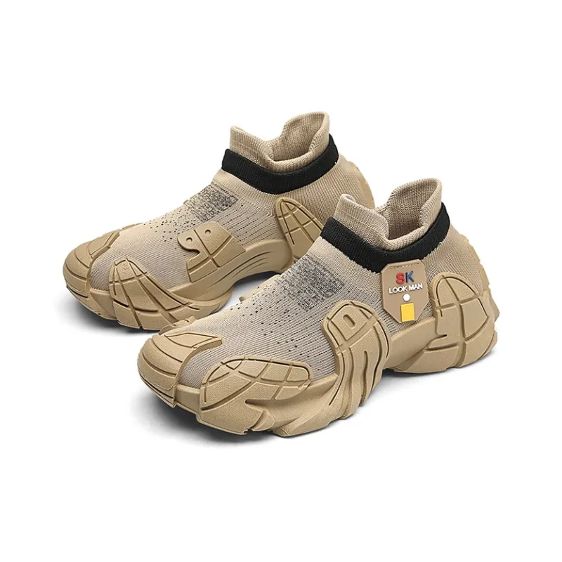 OUBT Anti-Slip Wear-Resistant Breathable Lightweight Mid-Top Running Shoes Men's-2