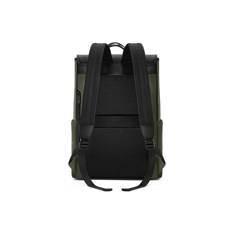 OIWAS Fabric Backpack Travel Backpack Business Laptop Bag Regular Unisex Black/Rock Stone Green-11