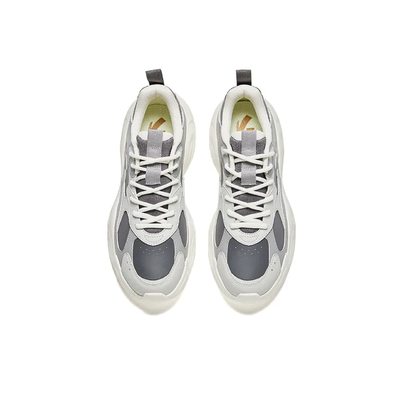 Anta Life Collection Anti Slip Wear Resistant Low Top Casual Shoes Men's Gray-2