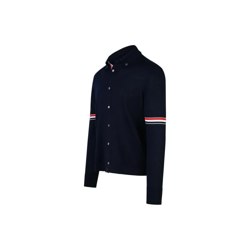 THOM BROWNE Rwb Stripe Buttoned Cardigan-2