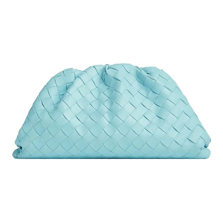 Bottega Veneta POUCH Cloud Bag Lambskin Clutch Regular Women's Blue-0