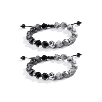 ASTAR HADES Obsidian Jade Bracelets Unisex