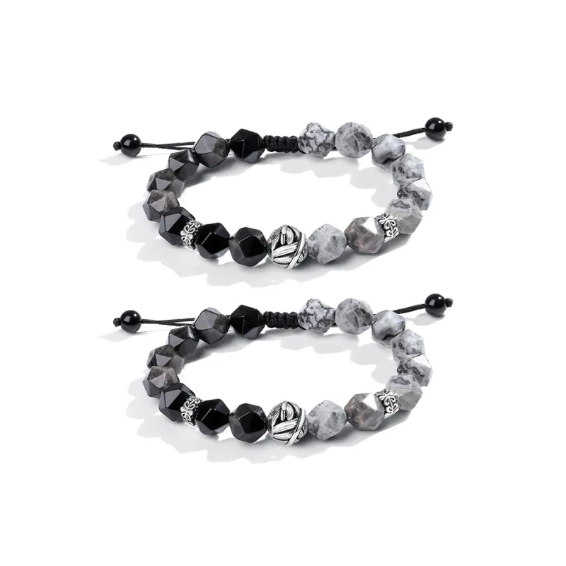 ASTAR HADES Obsidian Jade Bracelets Unisex-0