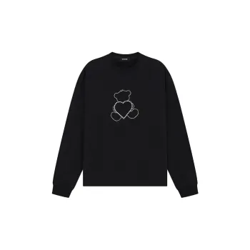 WE11DONE Pearl Bear Long Sleeve T-shirt