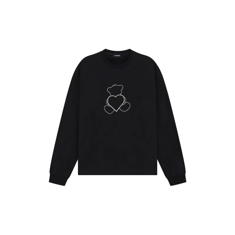 WE11DONE Pearl Bear Long Sleeve T-shirt-0