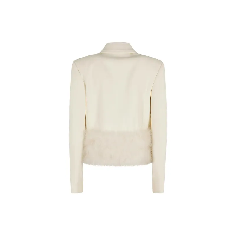 Blumarine Jackets & Coats Women's Ecru-1