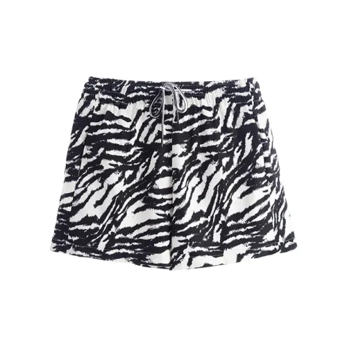 INCO VIBE Casual Shorts Women's White Zebra Print Shorts