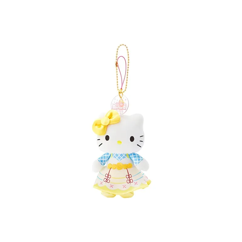 Sanrio Rainbow Land Hello Kitty Rainbow Paradise Hello Kitty Dolls Plush Pendant 12cm Height-0