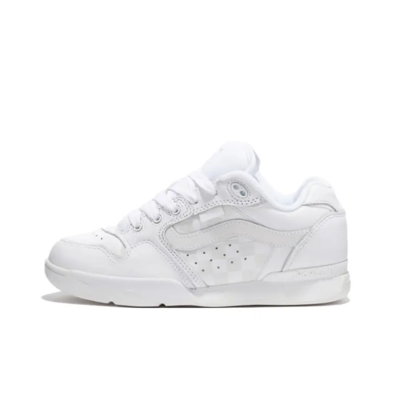 Vans Rowley XLT Anti Slip Wear Resistant Low Top Skateboard Shoes Unisex White-0