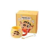 [Gift Box Set]Yellow Crayon Shin-Chan Mug (Includes Spoon)