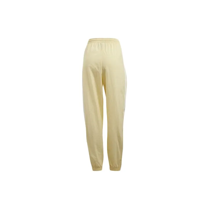 Adidas Originals Knitted Sports Pants Women's Yellow-1