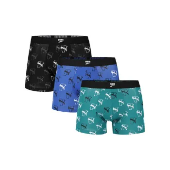 PUMA RAD/CAL Underpants Men's 3 Pack Black/Blue/Green