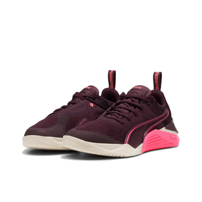 PUMA Fuse Anti Slip Wear Resistant Low Top Training Shoes Women's Red-2