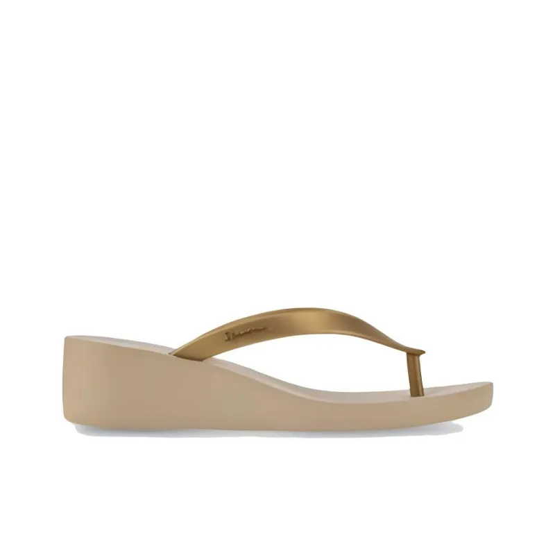 Ipanema Slip Resistant Quick Dry Flip Flops Women's Beige Gold-1