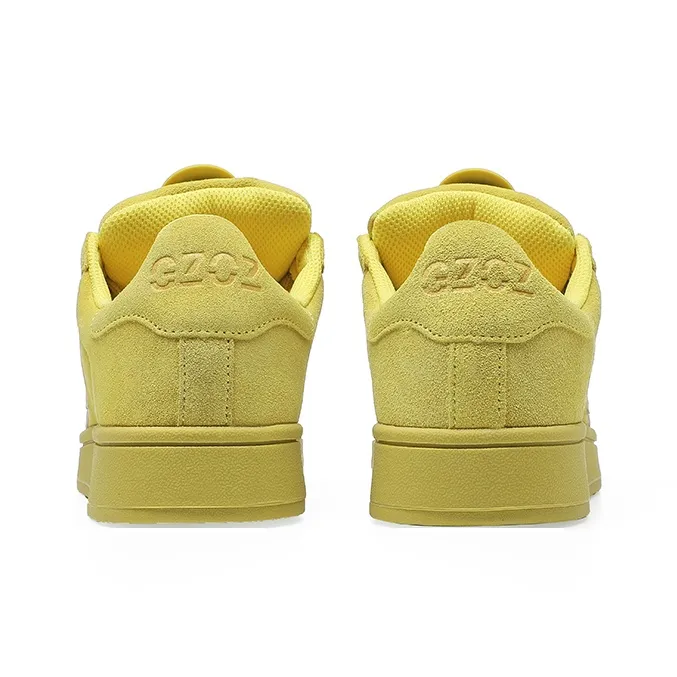 GZOZ Wear-Resistant Slip-Resistant Low-Top Skateboard Shoes Unisex Ginger Yellow-5