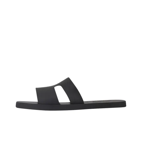 ANCIENT GREEK SANDALS Slide Slippers Men Black