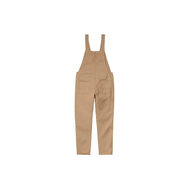 Carhartt WIP Women's Hudson Bib Overall Dusty Hamilton Brown-1