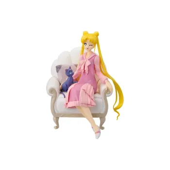 BANDAI Usagi Tsukino Ichiban Kuji Pretty Guardian Sailor Moon Cosmos The Movie A Reward Luna Scale Figures 13cm