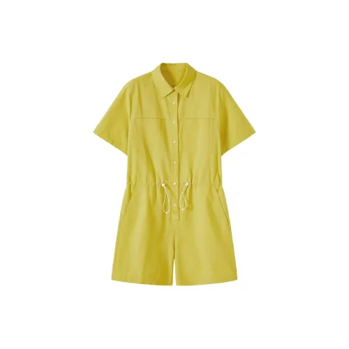 URLAZH Jumpsuits Women's Mustard Yellow