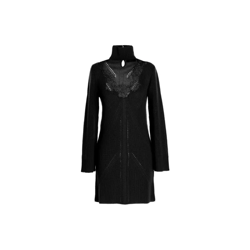 Blumarine Long Sleeved Dresses Women's Black-1