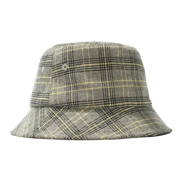 Stussy Polyester Bucket Hats Unisex White-1