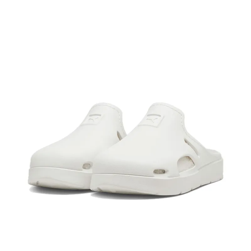 PUMA Shibui Mule Quiet Slip Resistant Closed Toe Slippers Unisex White-3