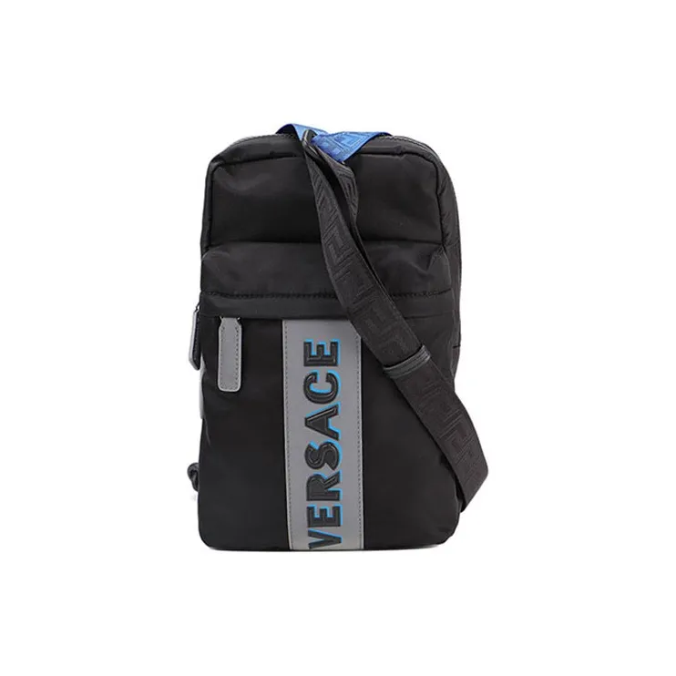FANSIZHE Nylon Fabric Sling Bag Regular Men's Black-0