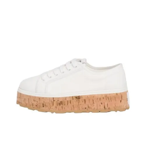 MIU MIU Low-Top Skateboard Shoes Women's White