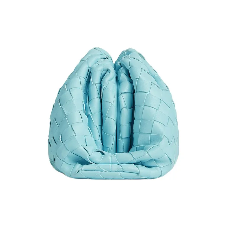 Bottega Veneta POUCH Cloud Bag Lambskin Clutch Regular Women's Blue-1
