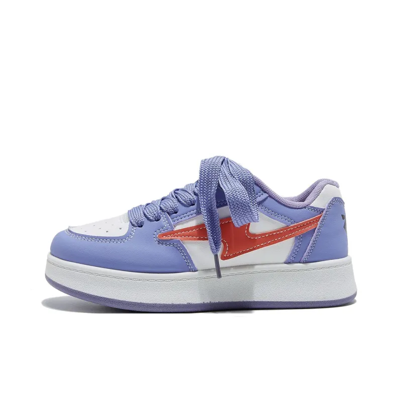 Little Red Man Low-Top Skateboard Shoes Women's-10