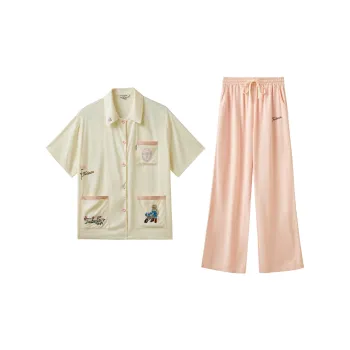 Teenie Weenie Pajama Set Women's Cream White