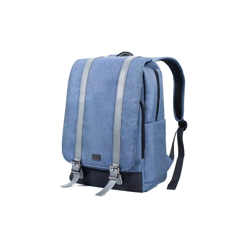 LEXON 600D Twill Backpack Unisex Autumn Night Blue/Light Sand/Pine Green-3