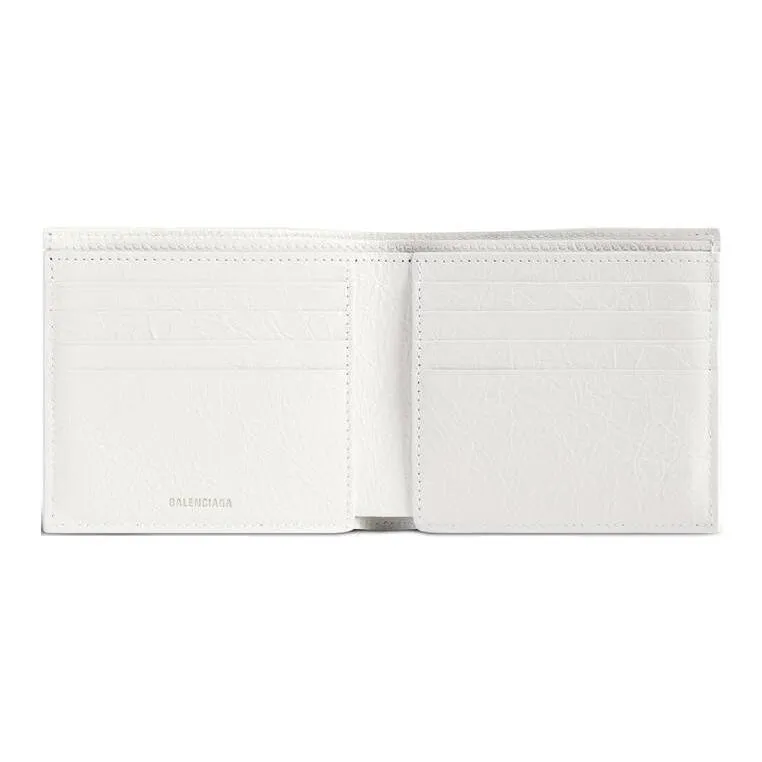 Balenciaga Cash Sheepskin Wallet Women's Blue & Multicolor-2